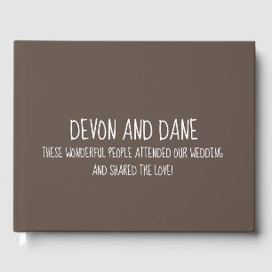Rustic Barn Relaxed Whimsical Wedding Guest Book