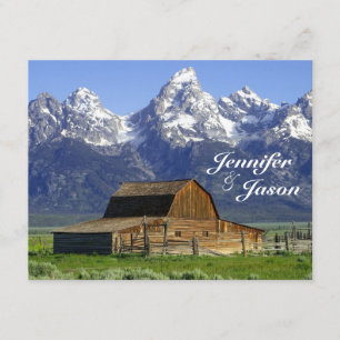 Rustic Barn Rocky Mountain Wedding Invitations