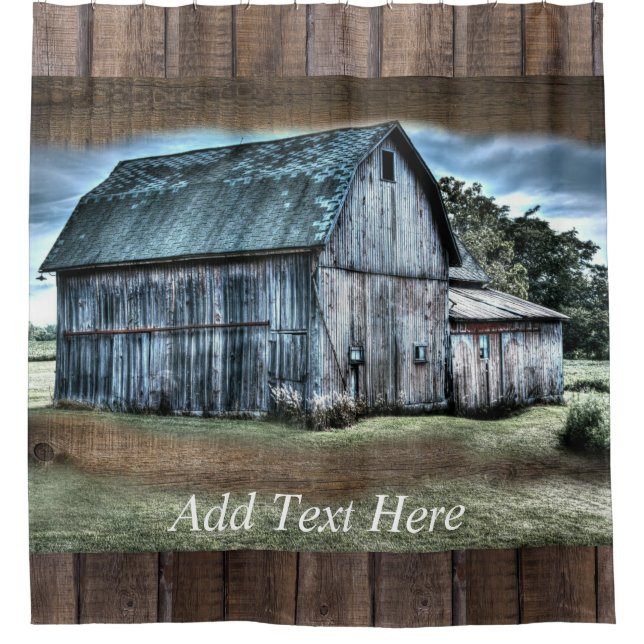 Rustic Barn Shower Curtain (Front)