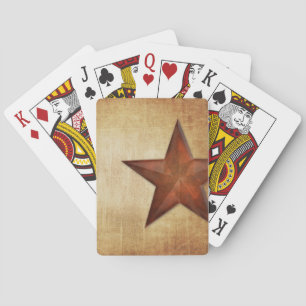 Rustic Barn Star Playing Cards