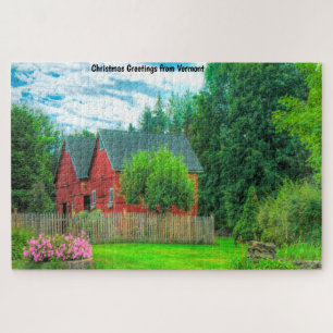 Rustic Barn Vermont. Jigsaw Puzzle