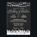 Rustic Barn Wedding Chalkboard Winter Christmas Invitation<br><div class="desc">Rustic Barn Wedding Chalkboard Winter Christmas Invitation This is a beautiful custom Rustic Barn Wedding Chalkboard Winter Christmas Invitation design that's perfect for your wedding celebration party. For further customisation, please click the "Customise it" button and use our design tool to modify this template. All text style, colours, sizes can...</div>