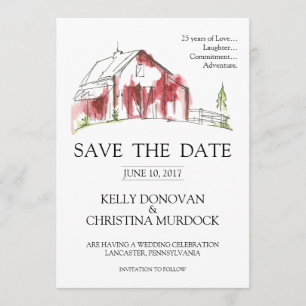 Rustic Barn Wedding Save the Date