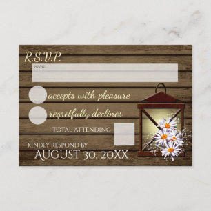Rustic Barn Wood and Lantern Response