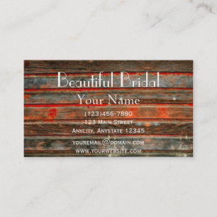 Rustic Barn Wood Business Card