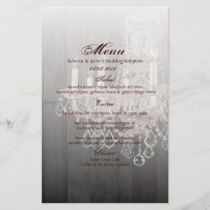 Rustic barn wood chandelier wedding