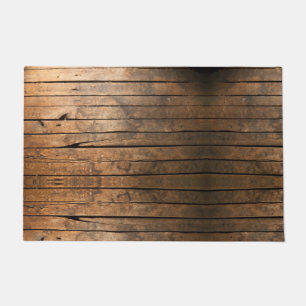 Rustic Barn Wood   distressed wood planks  Doormat