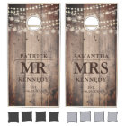 Rustic Barn Wood Mason Jar Lights Couple Names