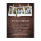 Rustic Barn Wood Photo Budget Wedding Invitation