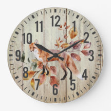 Rustic Barn Wood Red Fox Fall Foliage