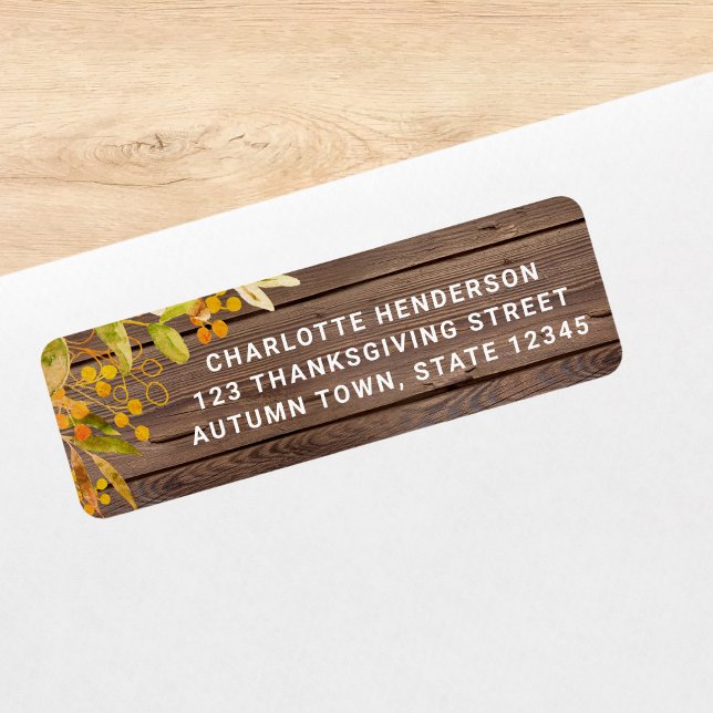 Rustic Barn Wood Return Address  (Creator Uploaded)