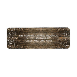 Rustic Barn Wood Snowflakes Winter Wedding