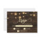Rustic Barn Wood String lights Invitations rsvp