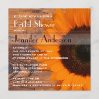 Rustic Barn Wood Sunflower Country Bridal Shower