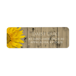 Rustic Barn Wood Sunflower Country Chic