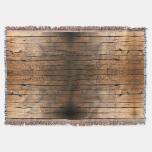 Rustic Barn Wood Throw Blanket