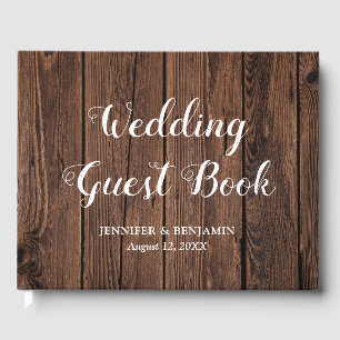Rustic Barn Wood Wedding Guest Book
