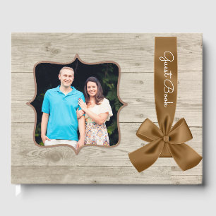 Rustic Barn Wood Wedding Guest Book