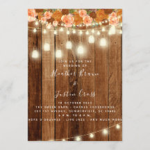 Rustic Barn Wood Wedding Invitation/Celebration
