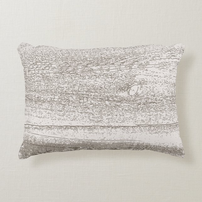 Rustic Barnwood Family Rules Home Decor Decorative Cushion (Front)