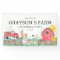 Rustic Barnyard Animals Kids Farm Birthday Welcome
