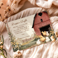 Rustic Barnyard Ducklings Diapper Raffle