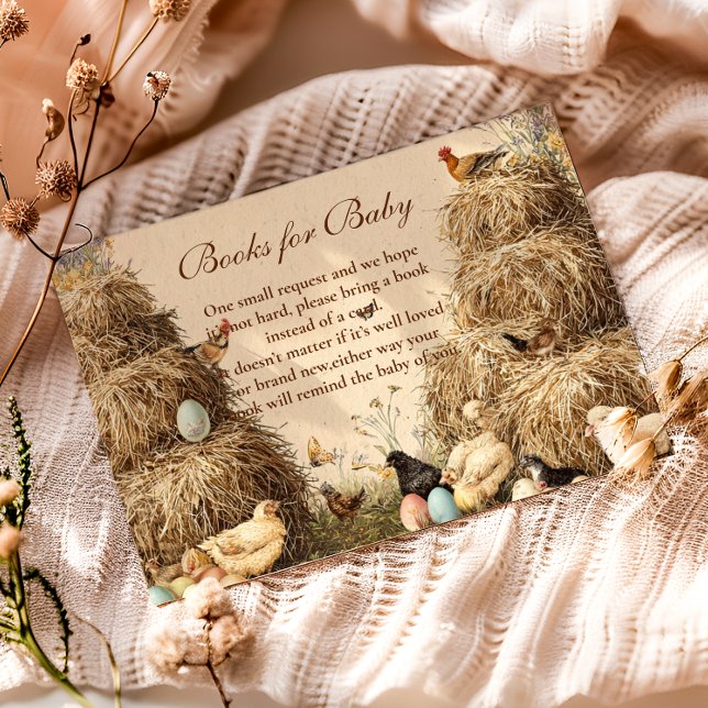 Rustic Barnyard Farm Animals Books for Baby  Enclosure Card (Creator Uploaded)