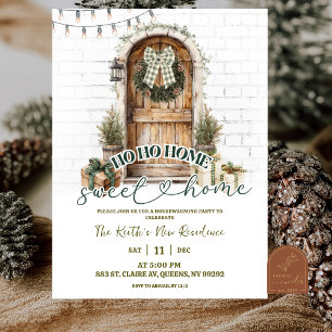 Rustic Barnyard Winter Housewarming Party Invitation