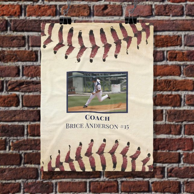 Rustic Baseball Photo Fleece Blanket (Creator Uploaded)