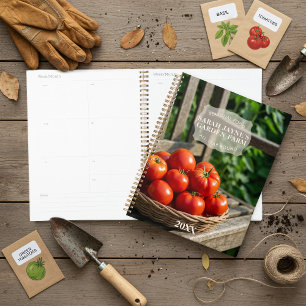 Rustic Basket of Tomatoes Home Garden Farm Planner