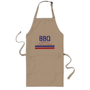 Rustic BBQ Apron Personalized Grilling Gift