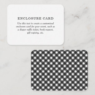  Rustic BBQ Baby Shower Custom Enclosure Card