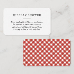  Rustic BBQ Baby Shower Display Shower Enclosure Card