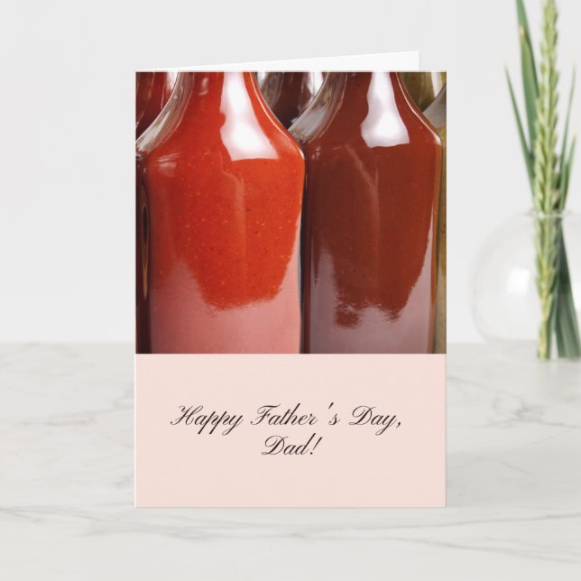 Rustic BBQ Father's Day with Sauce Bottles Invitation (Front)