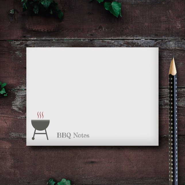 Rustic BBQ Post-it Notes (Rustic BBQ Post-it Notes)