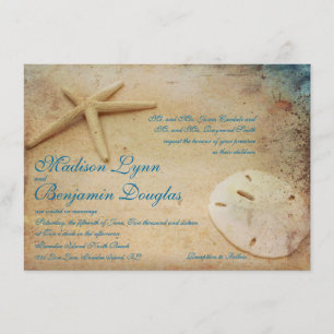 Rustic Beach Destination Wedding Invitations