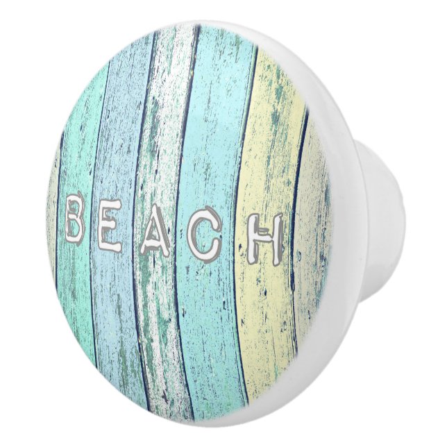 Rustic Beach Driftwood Ceramic Knob (Right)