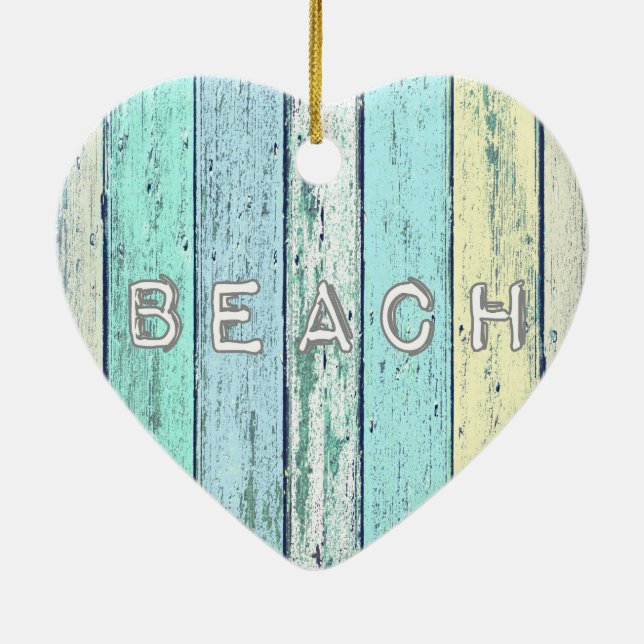 Rustic Beach Driftwood Ceramic Tree Decoration (Back)