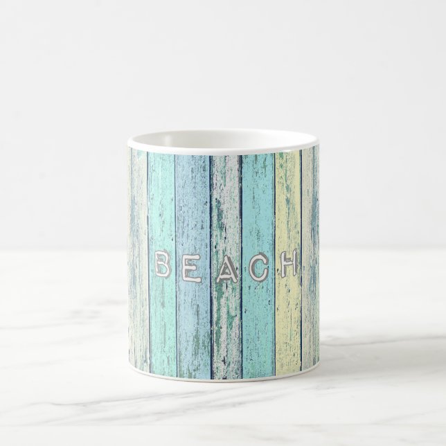 Rustic Beach Driftwood Coffee Mug (Center)
