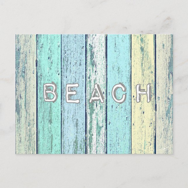 Rustic Beach Driftwood Postcard (Front)
