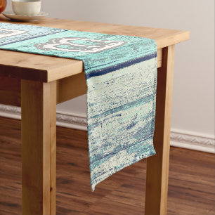 Rustic Beach Driftwood Short Table Runner