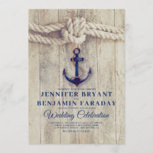 Rustic Beach - Nautical Navy Anchor Wedding