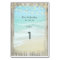 Rustic Beach String Lights Wedding Table Number
