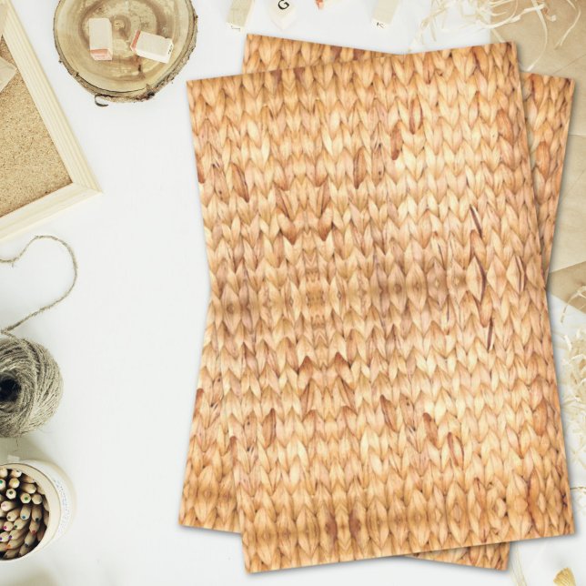 rustic beach tropical island woven wicker tissue paper (rustic beach tropical island woven wicker tissue paper)