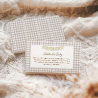 Rustic Bear Brown Gingham Books for Baby