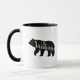 Rustic Bear Family Monogram Mug