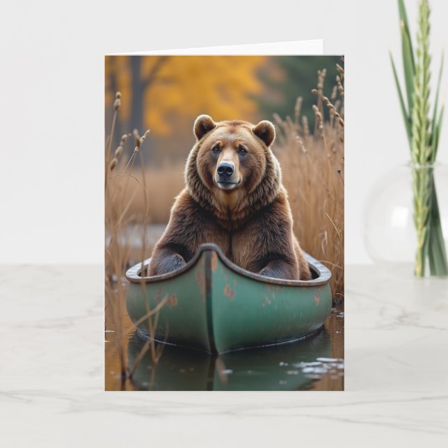 Rustic Bear Fathers Day Card (Front)