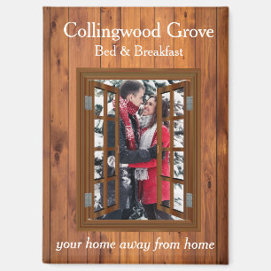 Rustic Bed and Breakfast 🌿 Country Inn Guestbook Magnet