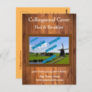 Rustic Bed and Breakfast 🌿 Promotional Postcard