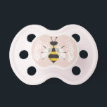 Rustic Bee Baby Girl Pacifier Shower Gift<br><div class="desc">Celebrate the baby to be with a clever play on words and sweetly rustic bee illustration with floral details with gender neutral grey,  yellow and black details. The perfect small themed gift for a bee themed baby shower.</div>